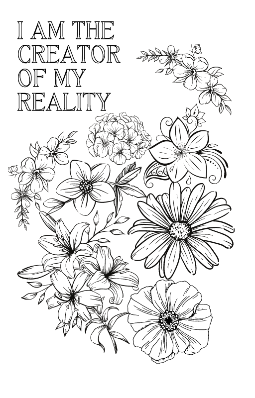 The Conscious Manifesting Journal Coloring Page
